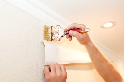Pose de papier peint à Tourriers — revêtements muraux et toiles de verre